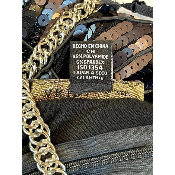 NWT Akira Black Label Women Sequin Beaded Party Cocktail Mini Dress Size Small - Picture 10 of 10